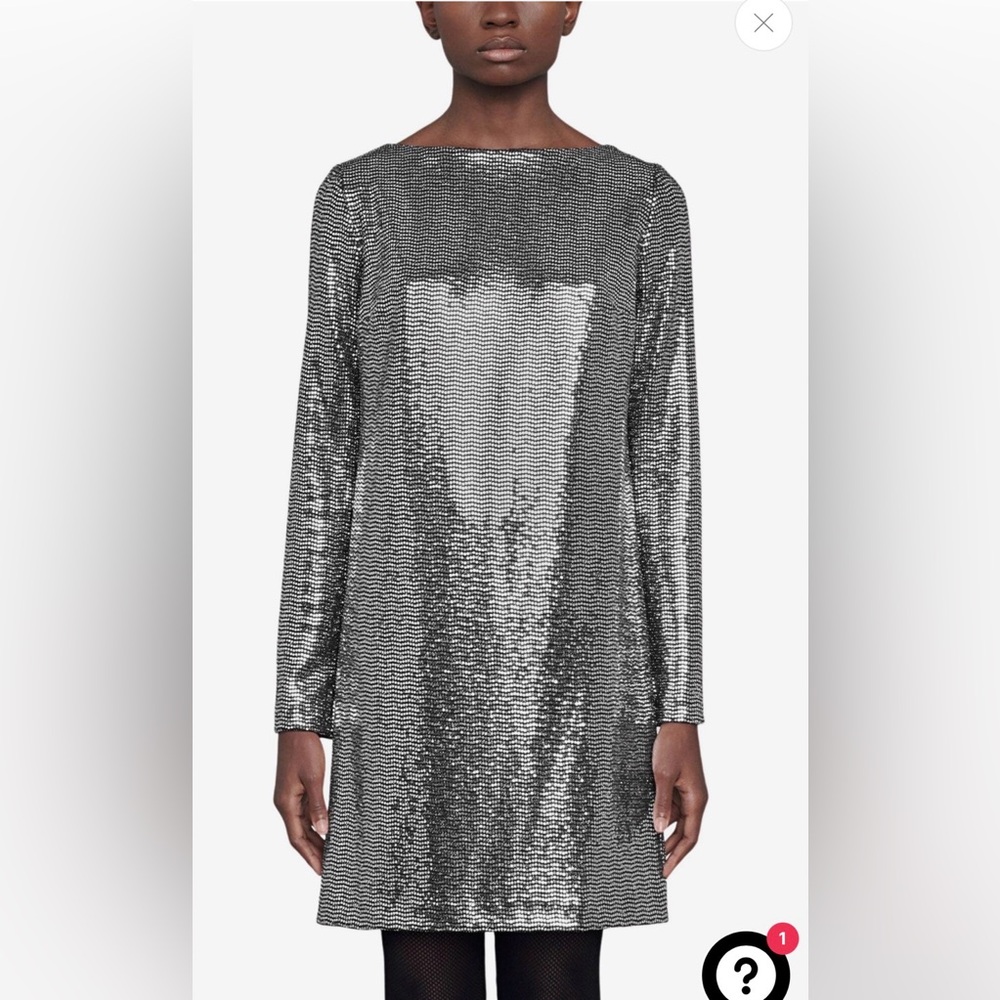 Retail $4800 New Gucci Laminated Lizard Dress With Open Back In Black Silver - Picture 4 of 15